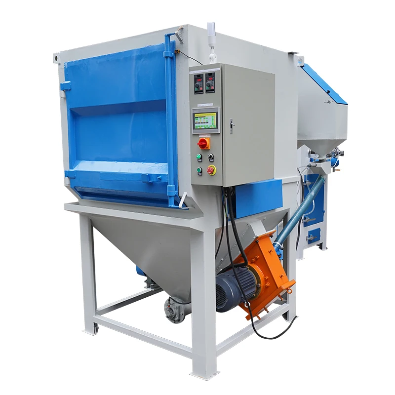 Airless Steel Shot Blaster Automatic Shot Blast Machine For Alloy Wheel