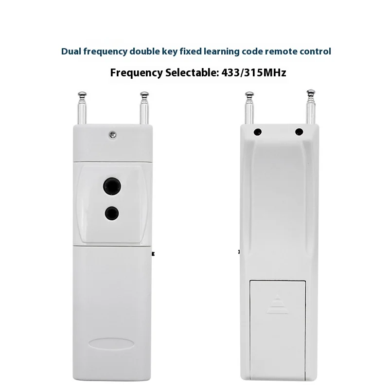 Dual Frequency 30m High Power AAA Battery 4-Button Wireless Remote Control Switch 315/433 MHz with Learning Code for Garage Door