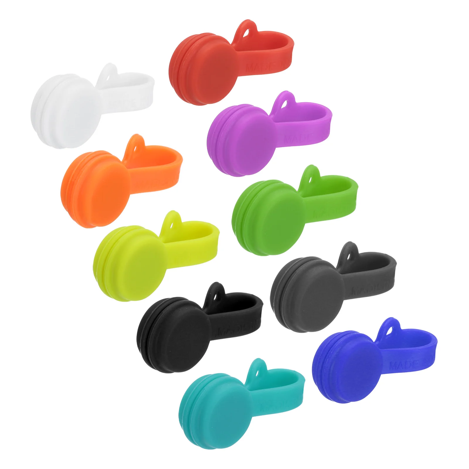 10Pcs Magnetic Cable Clips 2.8 Inch x 0.6 Inch Magnetic Cord Organizer Cable Ties Reusable Twist Ties for Home Kitchen Office