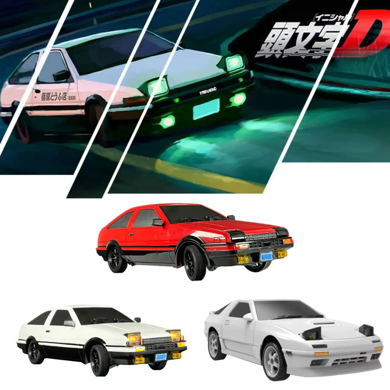 3.7G High speed Drift Rc Car LD1802W Toy Remote Control AE86 FC Model Vehicle Car RC Racing Cars Toy for Children Christmas Gift