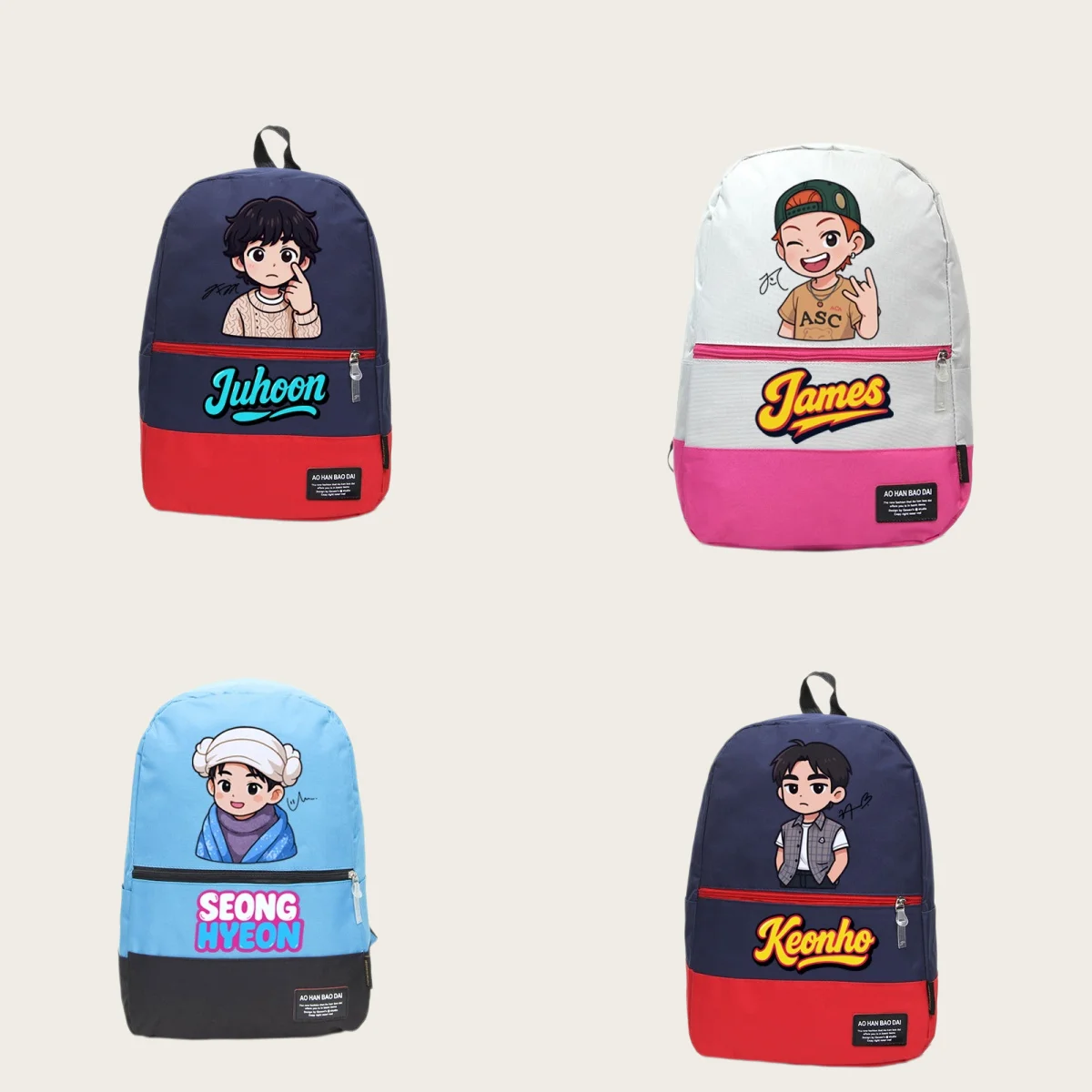 mochila-cortis-con-estampado-de-dibujos-animados-mochila-escolar-para-estudiantes-martin-james-juhoon-seonghyeon-keonho-bolso-de-hombro-de-viaje-unisex