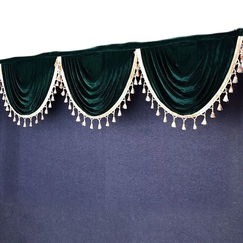 

Good Quality Velvet Drape Swag With Tassel Decoration For Event Party Wedding Backdrop Curtain Stage Background