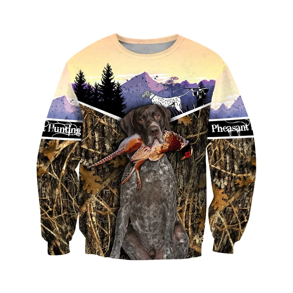 Pheasant Hunting 3D All Over Printed Men Hoodies Sweatshirt Unisex Streetwear Zip Pullover Casual Jacket Tracksuits