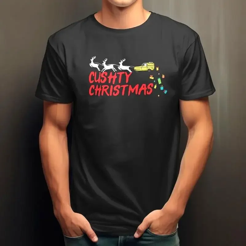Cushty Christmas Only Fools And Horses T Shirt Delboy Rodney Funny Xmas Top