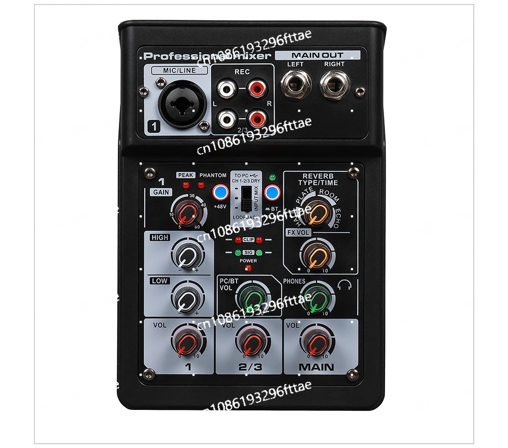 

Track Recording OTG Outdoor Conference Audio Bluetooth Reverb Audio Processor Karaoke Live Sound Card Mixer