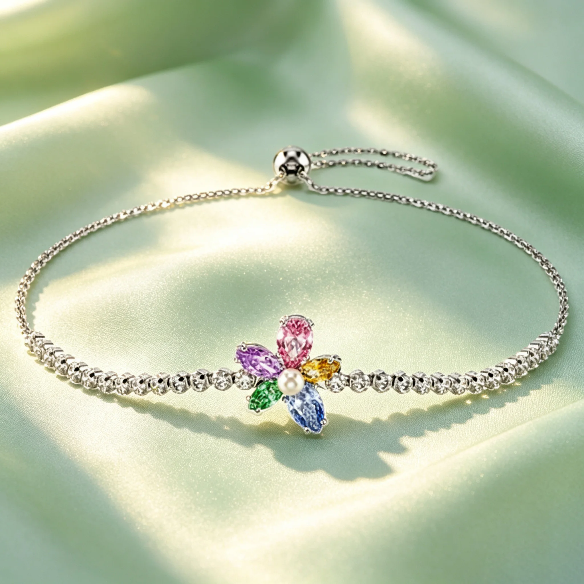 Women's Exquisite Multicolor Butterfly Floral Jewelry Set
