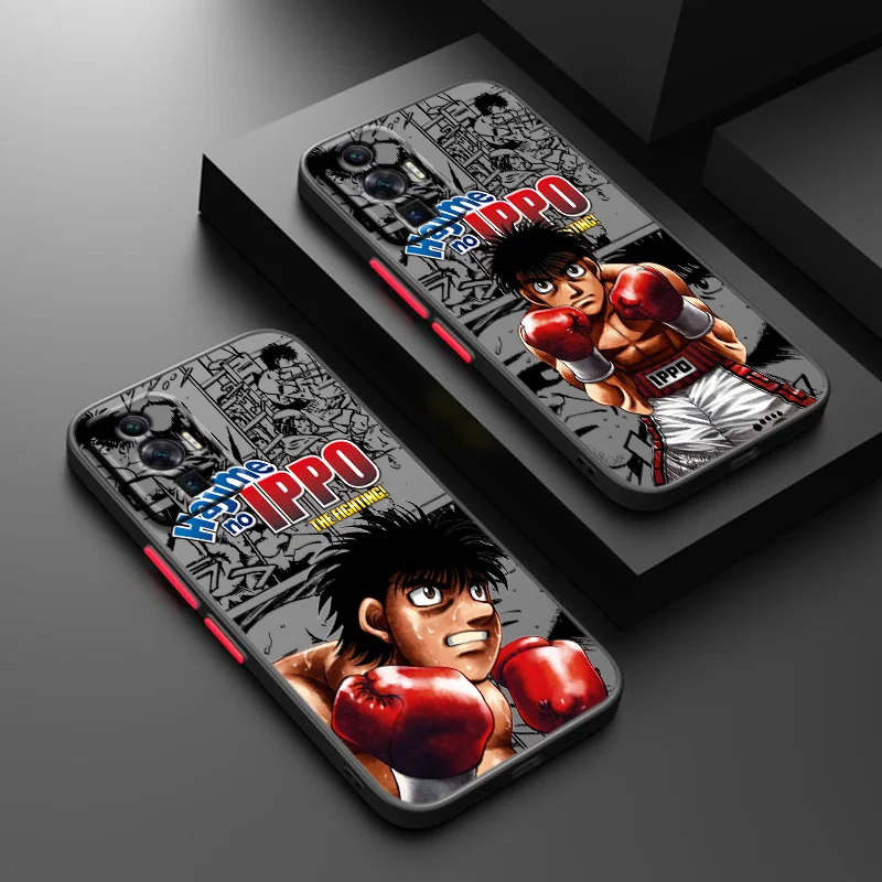 

Hajime No Ippo Comics Phone Case For Xiaomi Poco F2 F3 F4 F5 C3 C31 C40 M2 M3 M4 M5 X3 X4 X5 X6 Pro GT Frosted Translucent Cover