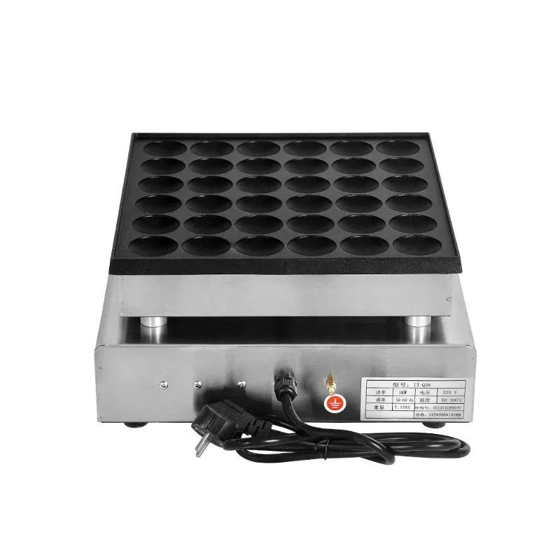 Snack Machines Commercial Poffertjes Making Waffle Makers Machine Electric Mini Pancake Maker With 36 Holes