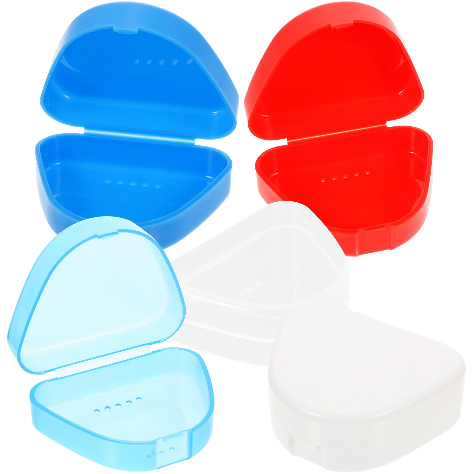 5 Pcs Braces Box Denture Holders Breathable Case Carrying Container Convenient Carrier Storage