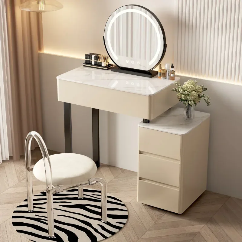 

Luxury Bedroom Vanity Table Modern Organizers Storage Girls Vanity Table European Style Tocador Maquillaje Home Furniture