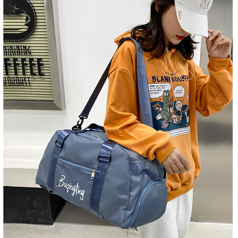 Fitness Gym Bag Sports Backpacks For Women Suitcase Female Travel Luggage Shoe Pocket Handbag Yoga Duffel Shoulder Weekend Bag