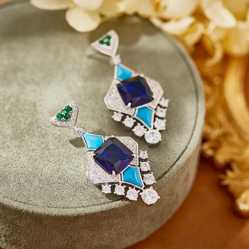 

New Gold-plated Fashion Zircon Jewelry for Women High sense Ladies Necklace Bridal Wedding Evening Dance Party Gift