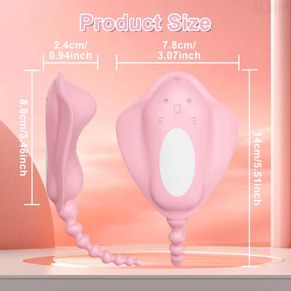 APP هزاز يمكن ارتداؤه للإناث البظر محفز سماعة لاسلكية تعمل بالبلوتوث APP التحكم تهتز للنساء الاستمناء الجنس لعب الكبار