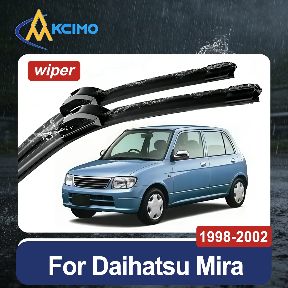 Streak-Free 2-Pack Premium Beam Blades For Daihatsu Mira L700 1998-2002 Windshield Wiper Blades Perfect Fit Easy Installation