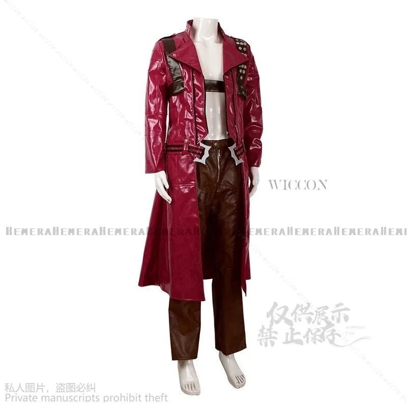 CyAnime Spiel Dante Cosplay Kostüm Herren DMC Kostüm Teufel Erwachsene Halloween Cosplay Mai Kostüm Sexy Jacke Cry Silber Perücken