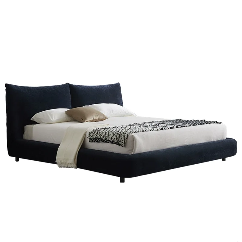 

Кровать Petal Bed из ткани, популярная у интернет-знаменитостей, с обивкой из велюра Chenier, двуспальная, для главной спальни.