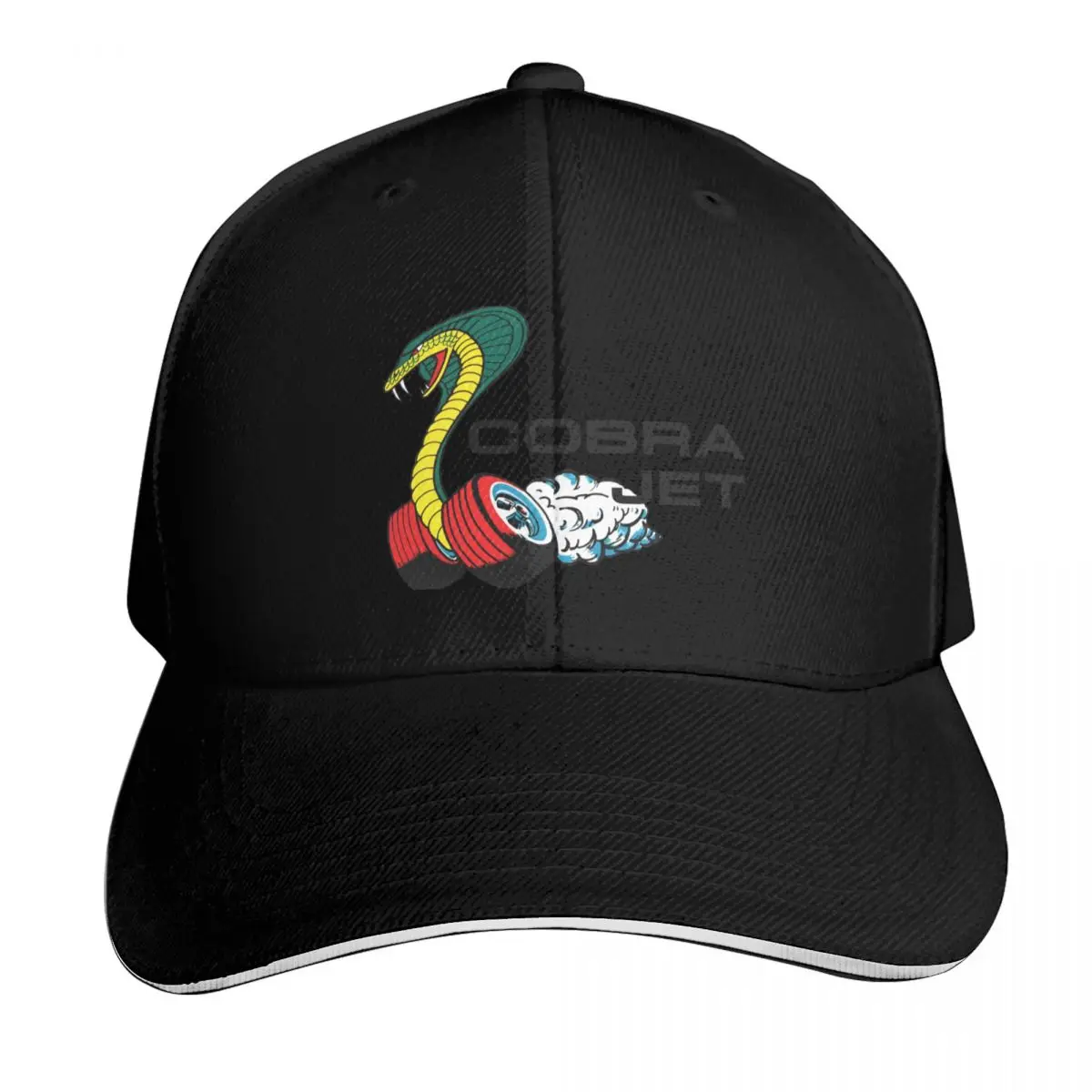 Cobra Jet - sixties blue oval musclecar and drag racing emblem. Baseball Cap Men Women Casual Summer Sport Sun Cap
