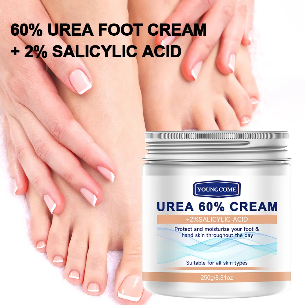 60% urea cream+2% salicylic acid moisturizing foot care cream can moisturize your FOOT,improving dryness and roughness