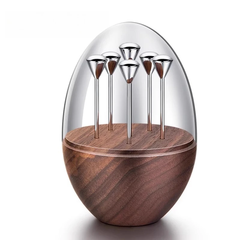 

Nordic creative cake, fruit stick stainless steel ins style light luxury fruit fork, cocktail stick
