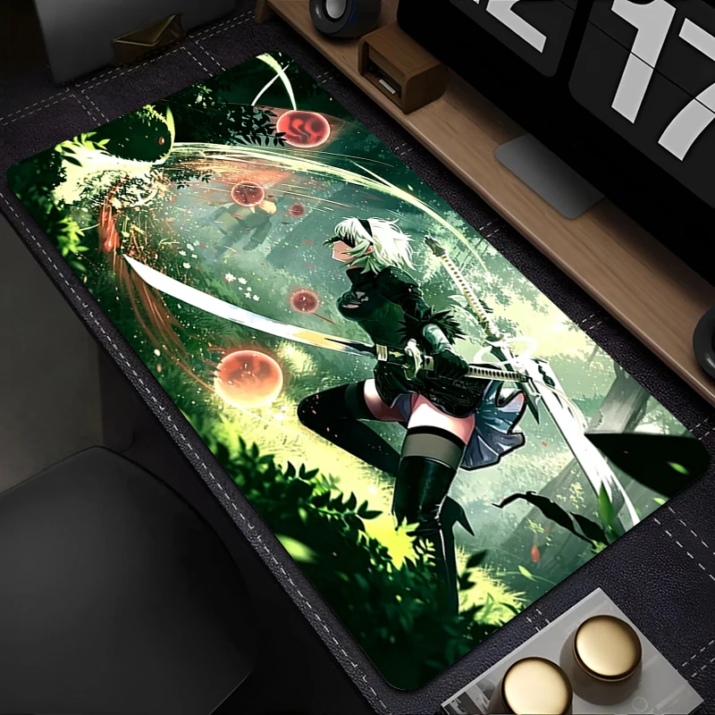 Mouse Pad N-nier Automata 2b Big Size Anime Desk Mat Gamer Non-Slip Carpet Gabinete Laptop Keyboard Pad Gaming Extended Mousepad