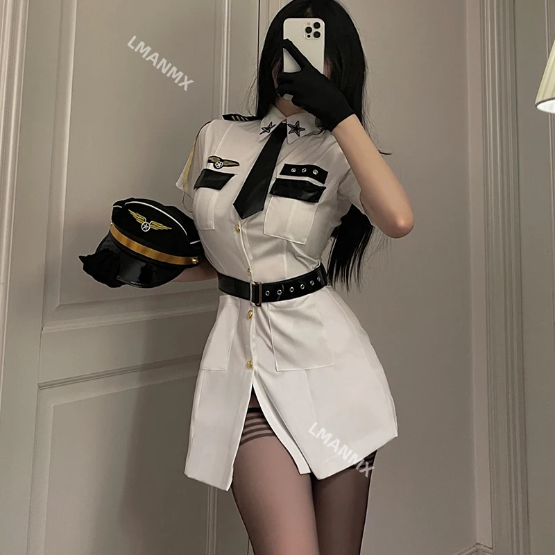 Uniforme de oficial de policía Sexy para mujer, vestido de fiesta de lujo, disfraz de Cosplay, conjunto de lencería exquisita, ropa de discoteca de moda, Carnaval de Halloween