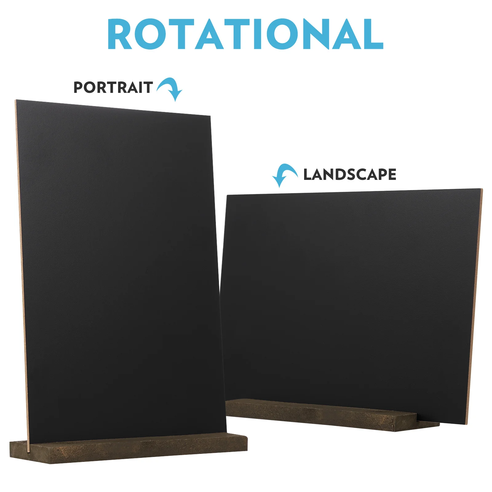 Mini Tabletop Chalkboard With Wooden Base Double Sided Message Board For Wedding Restaurant Hotel Decor Sign Display Stand