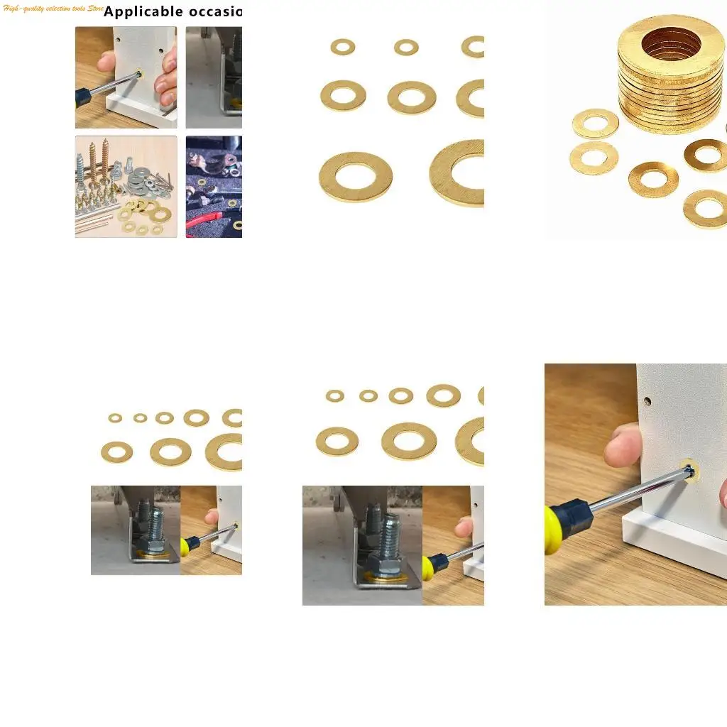 203F M2M2.5M3M4M5M6M8M10 Seal Plain Washers Brass Flat Washer Copper Flat Gaskets Brass Seal Gaskets