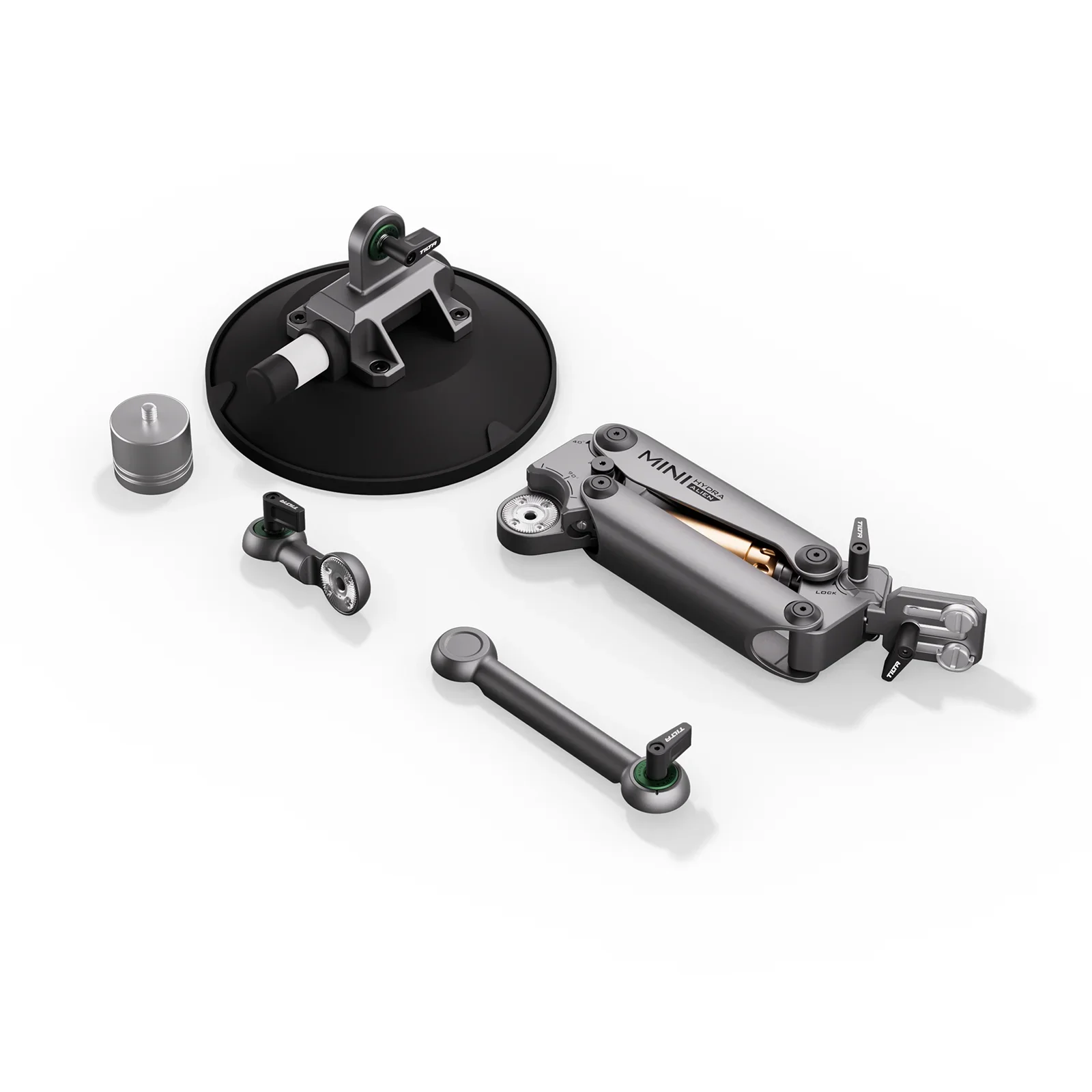 TILTA HDA-T15 Hydra Alien Mini Schokdemperarm Auto-opnames E-zuignap voor DJI Osmo Pocket 4 Pocket 3 voor Insta360 X4
