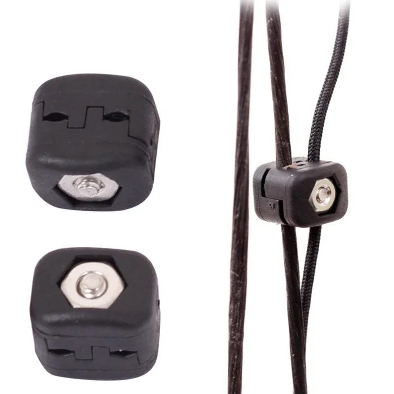 Clip sujeción compuesto, abrazadera descanso flechas, Clip sujeción Cable plástico, accesorio caza