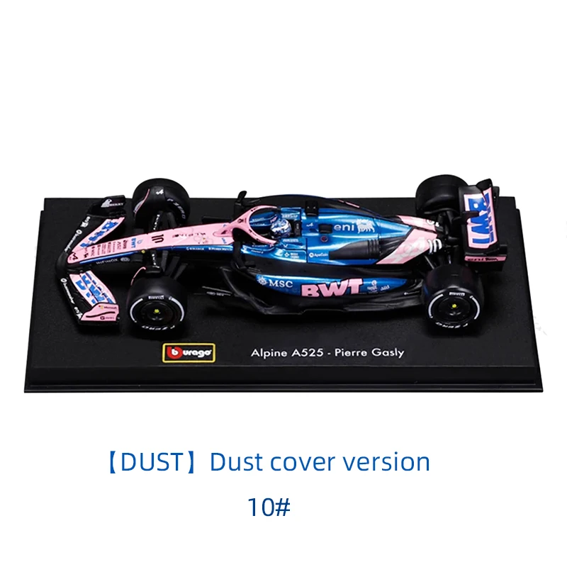 Bburago 1:43 BWT جبال الألب 2025 A525 F1 صيغة سباق السيارات محاكاة ثابتة دييكاست سبيكة نموذج 10 # غازي 43 # كولابينتو #4
