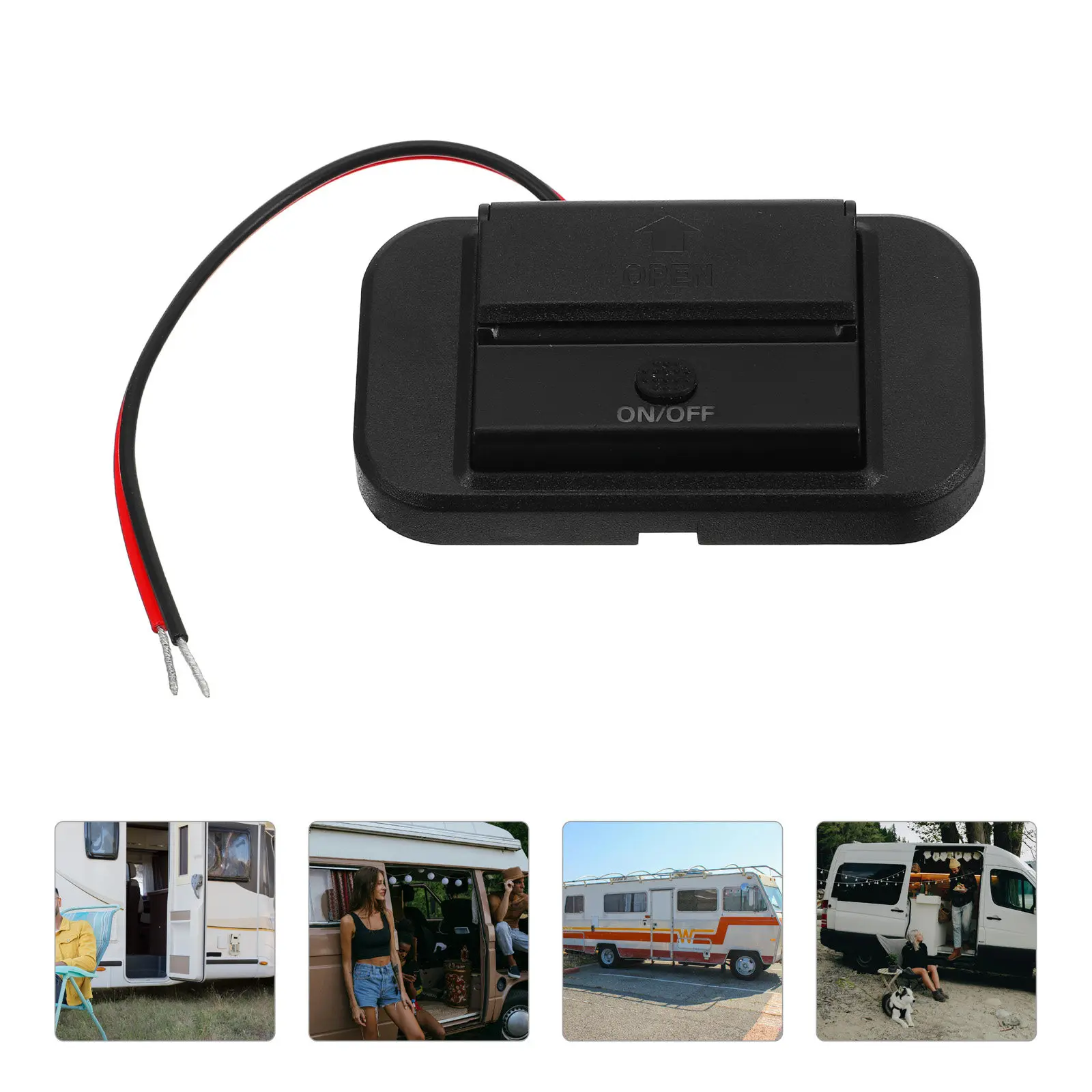 

Dual Port Rv USB Charger Socket 12V-24V Quick Charging Outlet with LED Light Scratch Resistant ABS Housing for Car Motorhome