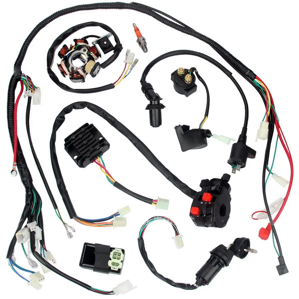 Wiring Harness CDI Coil For GY6 150cc ATV Quad Buggy Go kart Ignition System