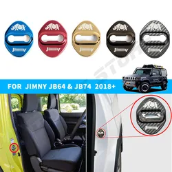 2PCS Car Door Lock Anti-rust Cover Trim Decoration for Suzuki Jimny JB64 JB74 2019-2023 Auto Protection Stickers Accessories