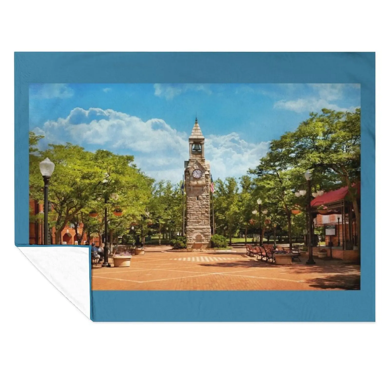 

City - Corning NY - The heart of Market Street Throw Blanket Soft Big christmas decoration Polar Moving Blankets