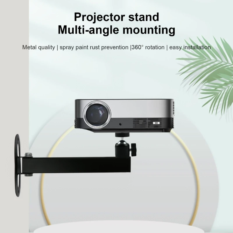 Foldable Projector Hanging Holder Wall Mount Stand with 1/4