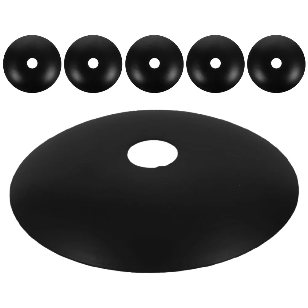 6Pcs Metal Light Ceiling Canopy Plate Round Base Tray for Fixture Mounting Brackets Home Decoration Lighting Replacement Parts