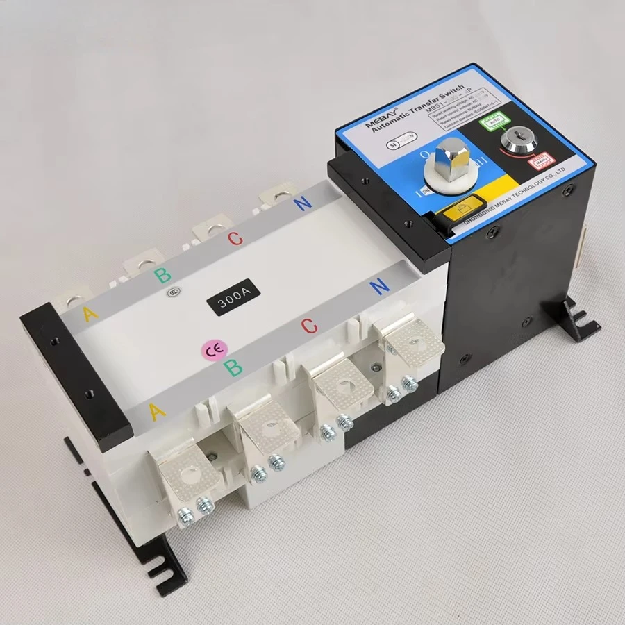 ATS 300A 4P Electrical Automatic Transfer Switch Dual Power Switch