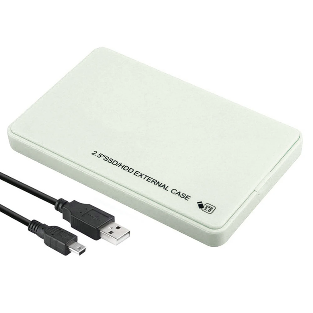 2.5 Inch Hard Drive Enclosure USB2.0 Portable Solid State Drive Box 480Mbps External Hard Disk Drive Box for Laptop Tablet