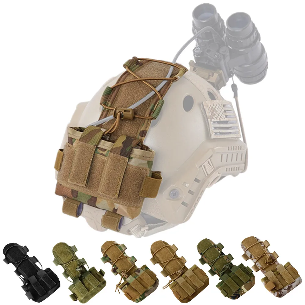 Tactical Helmet Battery Counterweight Pouch MK2 Balance Weight Bag Battery Pack with Hook Loop for Airsoft CS Helmet Accessories
