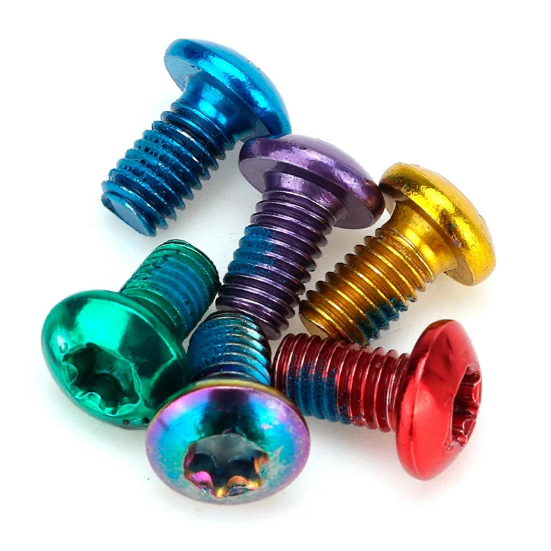 Tornillos de disco de freno para bicicleta de montaña, piezas de 12 piezas, Rotor de colores, accesorios de fijación, T25, M5 x 9MM
