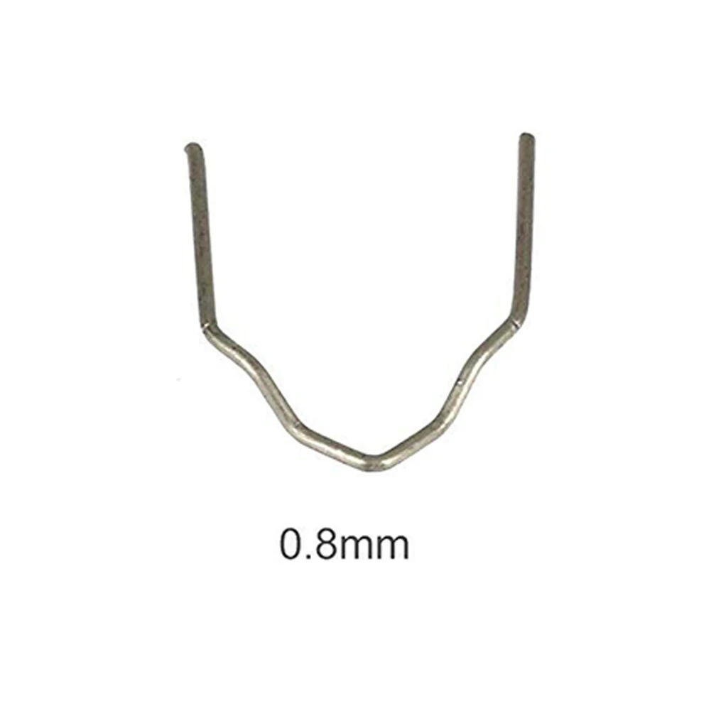 Plastic Welding Staples for Automotive Bumper Repair Including Flat Wave and Corner Types Compatible with Standard Welders