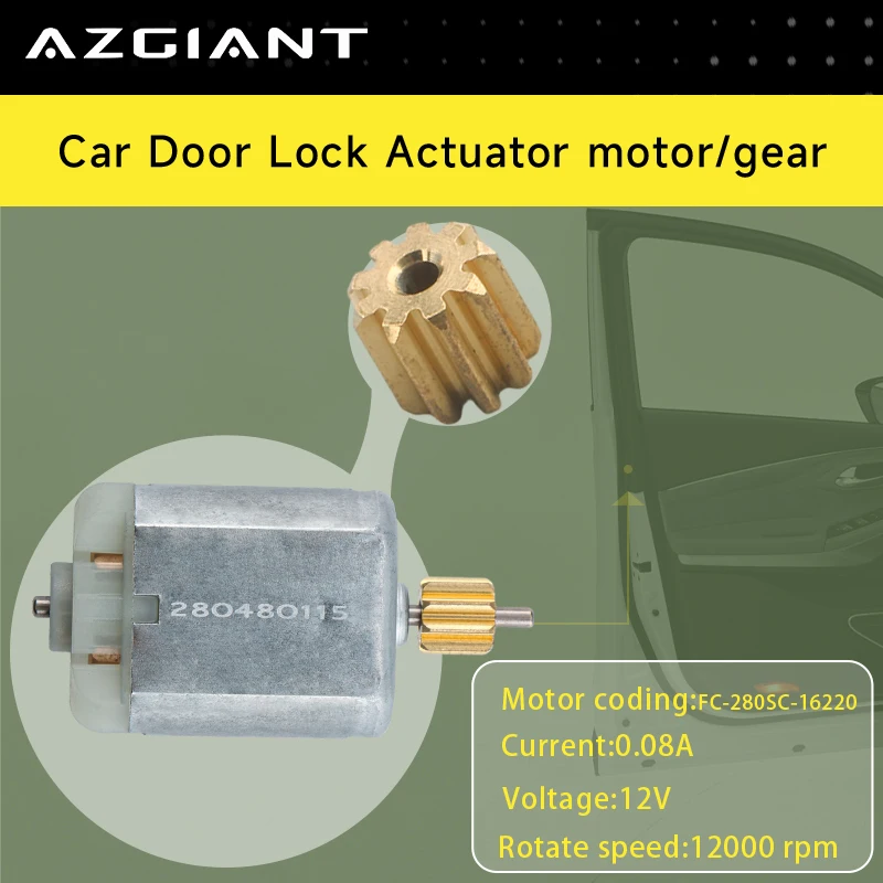 

Car Door Lock Actuator small motor FC-280SC 12V Gears 9T Repair Tools For Citroën DS6 DS7 New internal replacement parts DIY