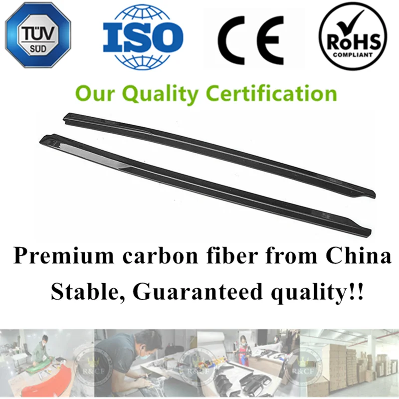 Hot Selling Carbon Fiber Side Skirts Extension Body Kits for R8 V10 Plus 2017-2019