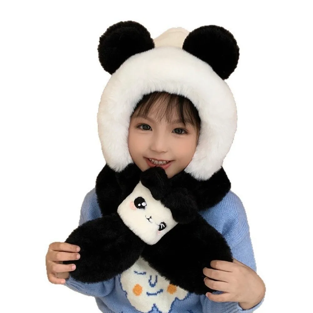 

Новая интегрированная шапка и шарф, теплая ветрозащитная пуловерная шапка, морозостойкая защитная шапка для ушей, осень и зима