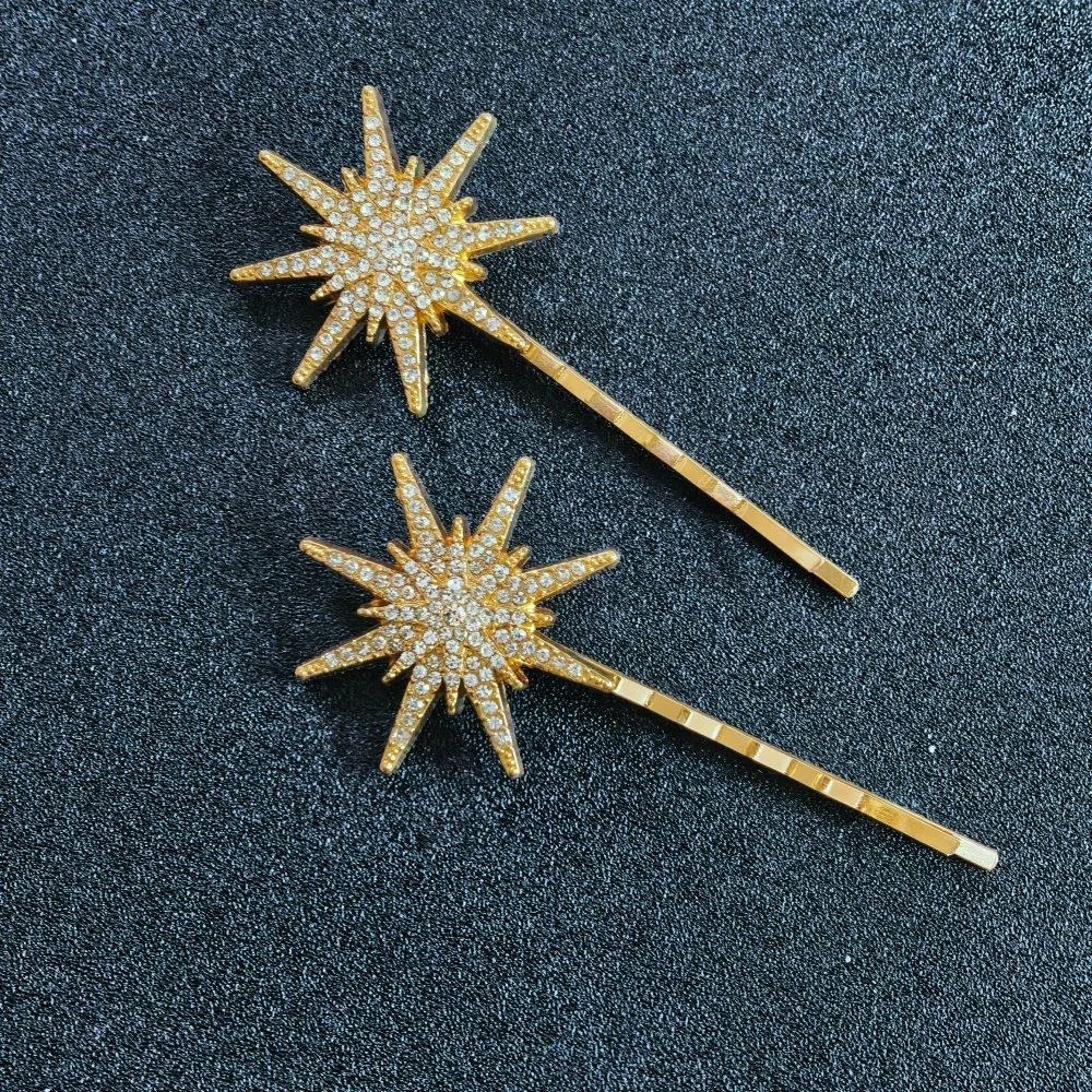 3/4-teiliges Set Kristall-Stern-Haarnadeln für Frauen und Mädchen, Metall-Haarspangen, Luxus-Haarnadeln für Damen, Hochzeits- und Braut-Haaraccessoires – Detail 23