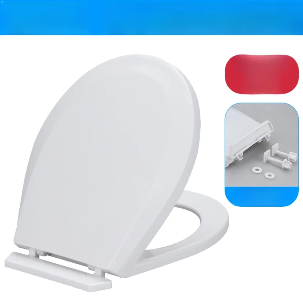 Thickened Soft Close Toilet Seat For Quick Release PP Material Oval Shape Potty Training Cover For Home Daycare Use