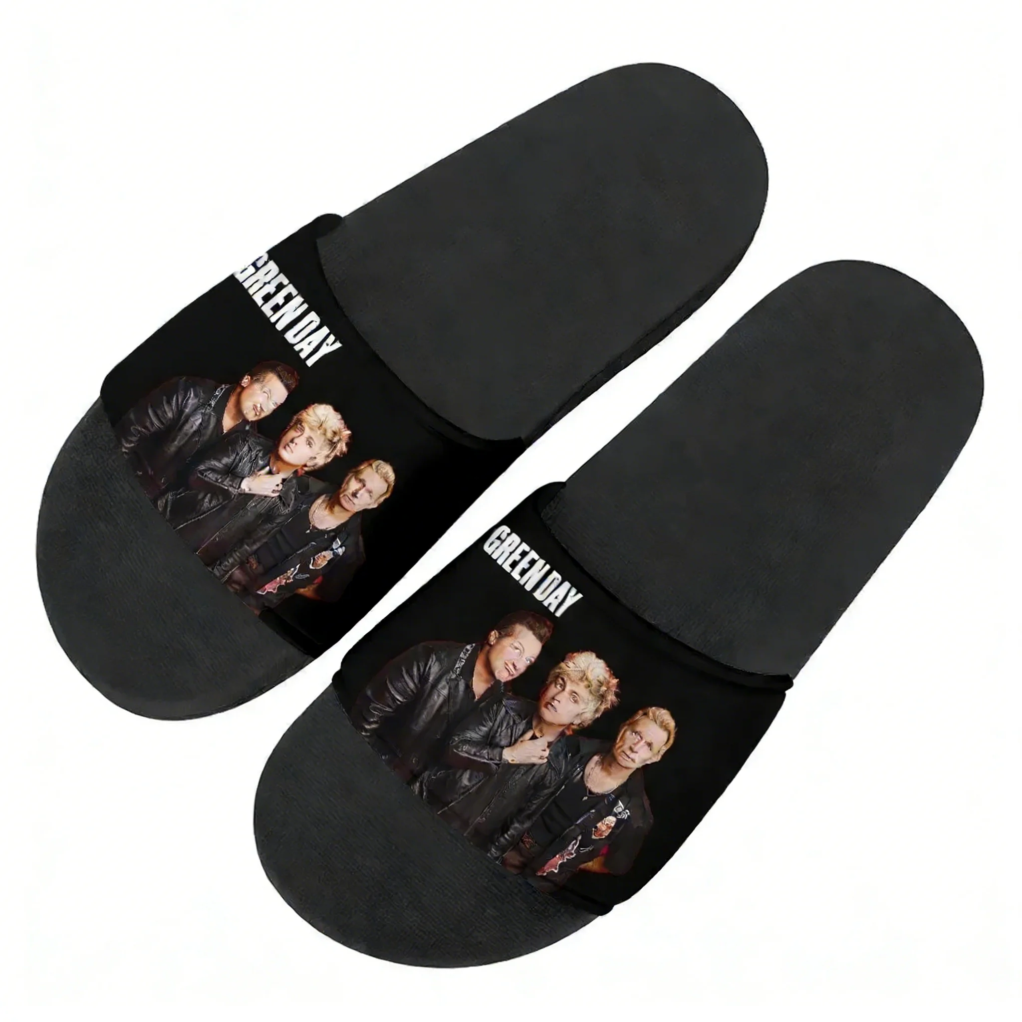 

Green Day Flip Flops Home Slippers Mens Womens Teenager Family Slippers Bathroom Pool Fashion Casual Sandals Custom Water Shoesc