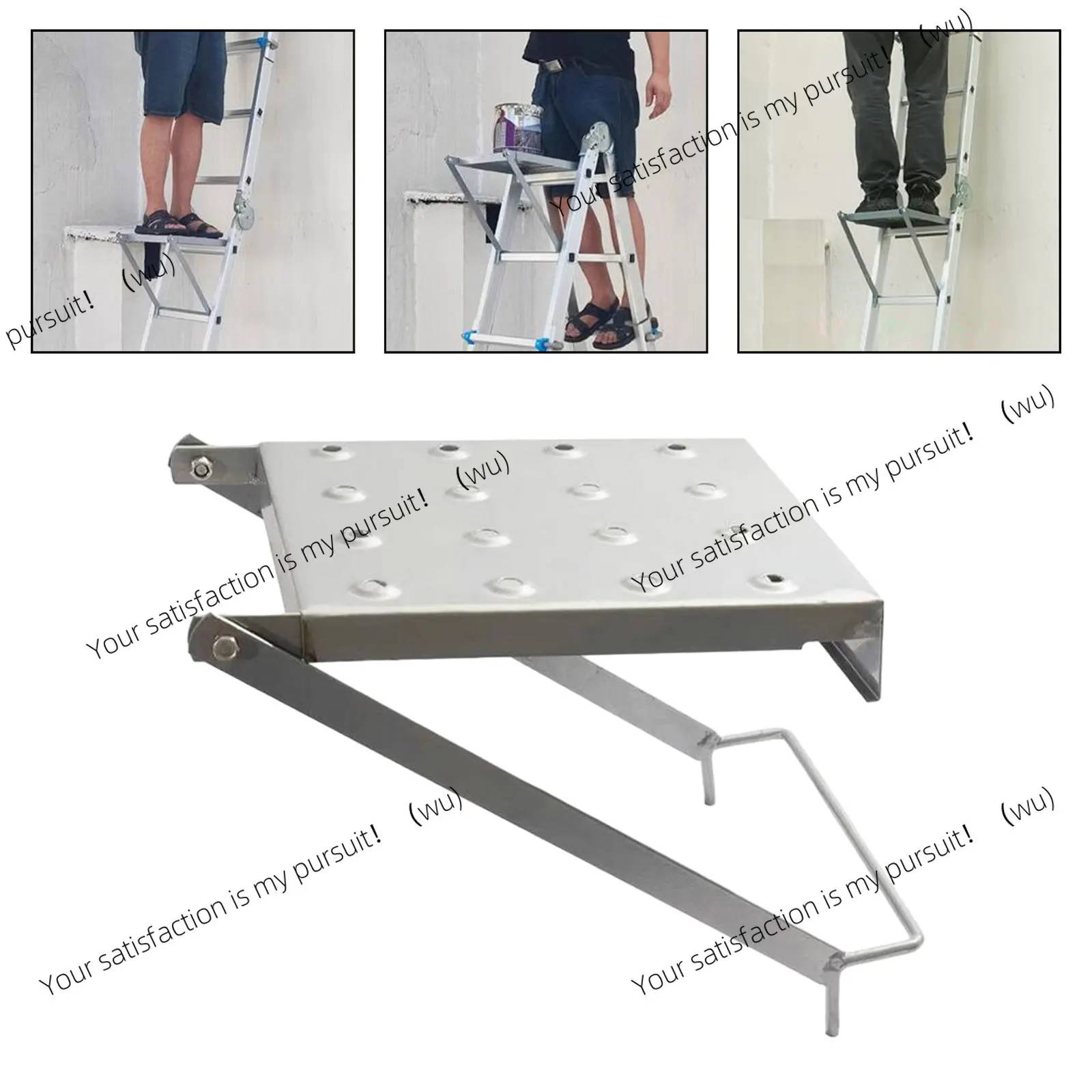Suitable for painters' heavy-duty ladder working platform and storage