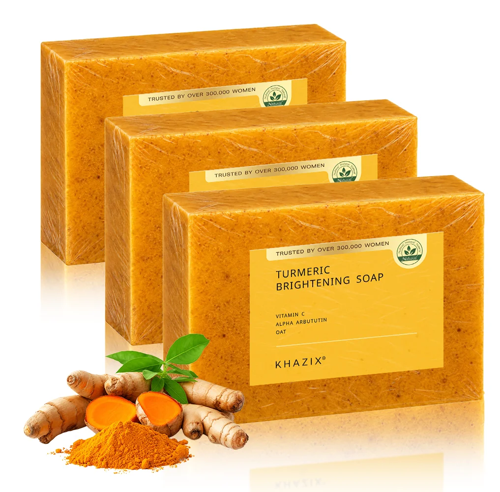 Turmeric Kojic Acid Soap Bar 120g, Retinol, Hydrolyzed Collagen, Vitamin E & Shea Butter, Gentle Skin Care.