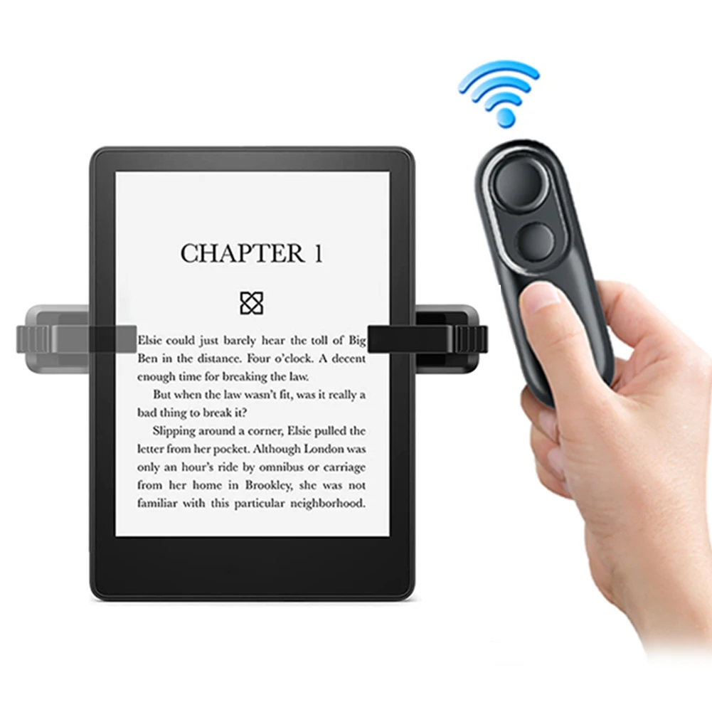 Wireless Remote Control Page Turner for Kindle Paperwhite Oasis EReaders Phone Camera Video Record Clicker